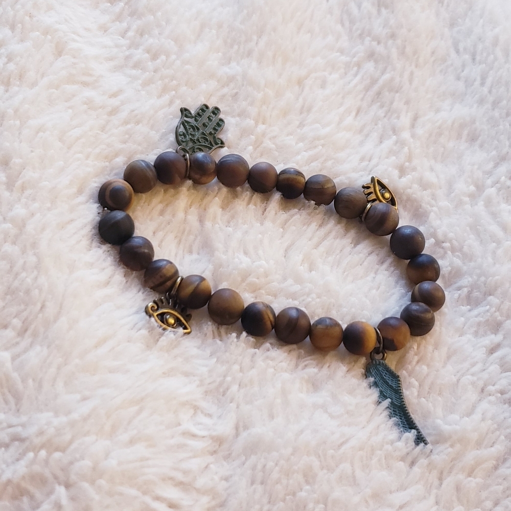 Handmade bracelet with charms